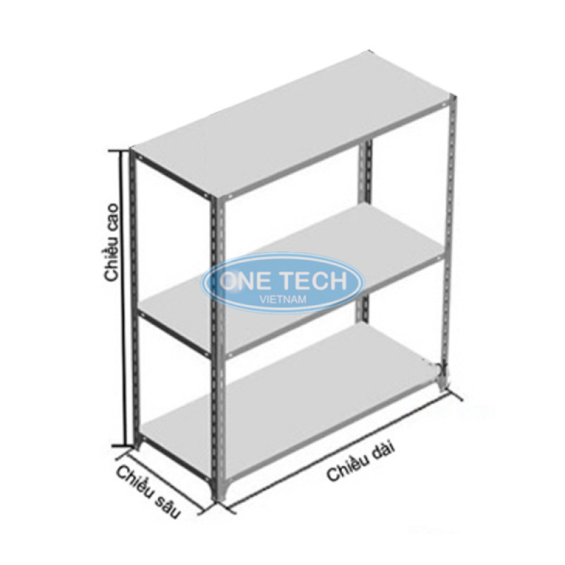 Kệ V lỗ 3 tầng